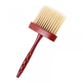 Neck brush with wooden handle
